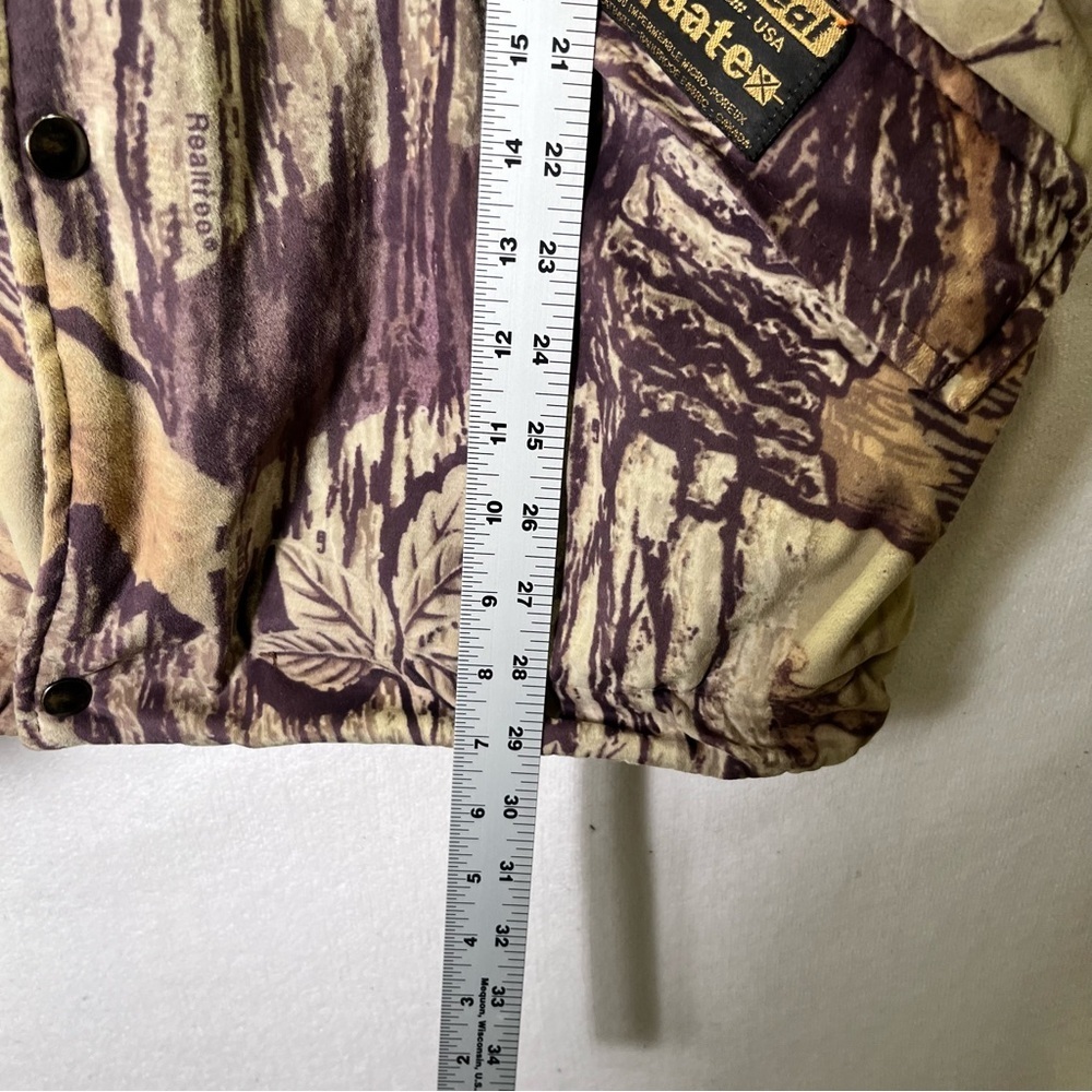 Sportchief‎ Aquatex RealTree Camo Vintage 80s Hunting Coat Mens L heavy Warm - Picture 8 of 10